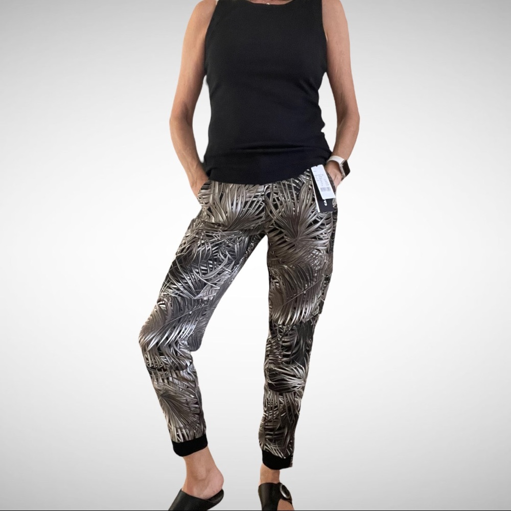 Cambio Textile Pants Jules Jungle Leaves 2